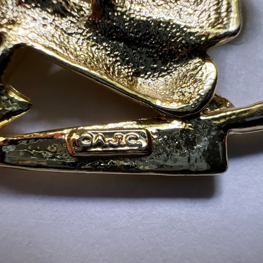 AJC Vintage Chef Brooch - Gold Tone - Picture 4 of 8